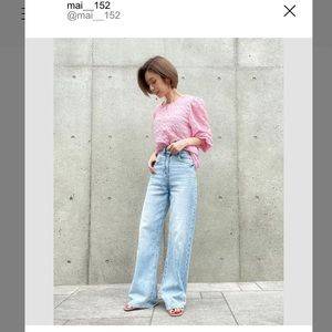 High Waist Wide Leg Denim